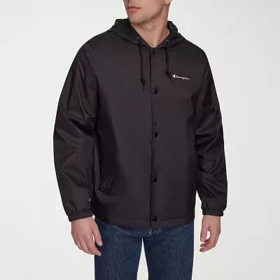 Champion Mens Water Resistant Wind Hooded Midweight Raincoat