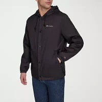 Champion Mens Water Resistant Wind Hooded Midweight Raincoat