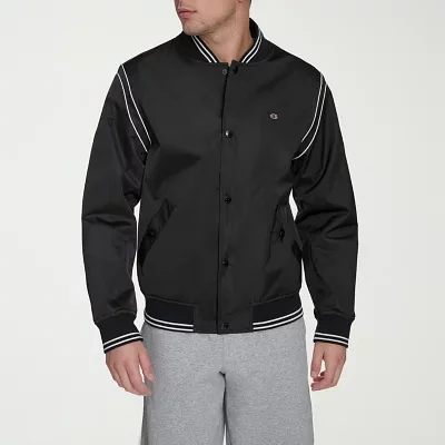 Champion Mens Wind Resistant Interior Pockets Midweight Bomber Jacket