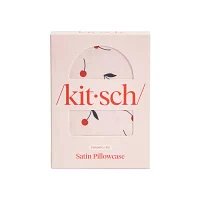 Kitsch Satin Pillowcase- Cherry Print Face Pillow Cover