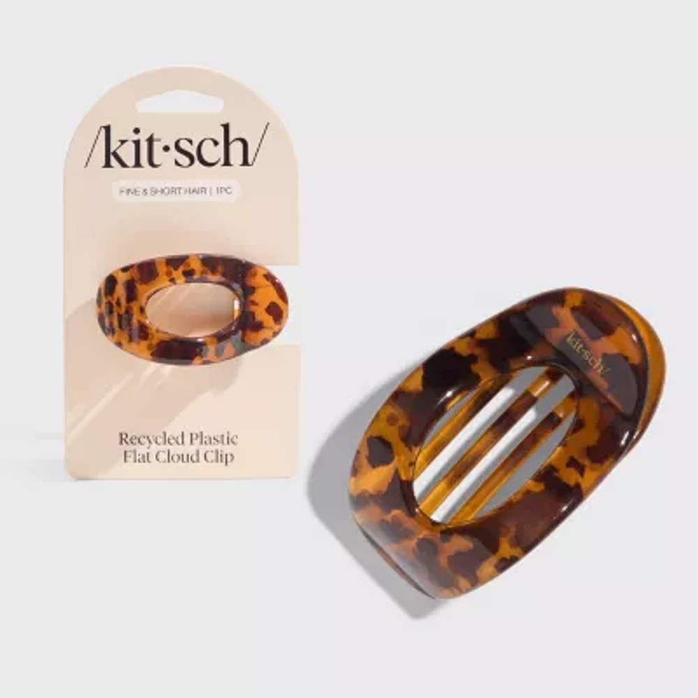 Kitsch Recycled Plastic Small Flat Cloud Clip- Tort