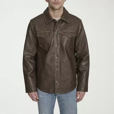 Levi's Mens Wind Resistant Interior Pockets Midweight Shirt Jacket