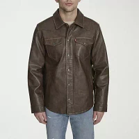 Levi's Mens Wind Resistant Interior Pockets Midweight Shirt Jacket