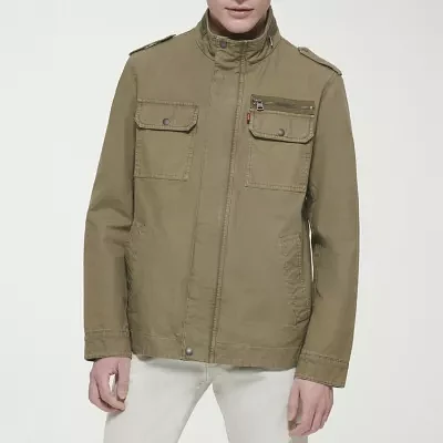 Levi's Mens Wind Resistant Interior Pockets Midweight Utility Jacket