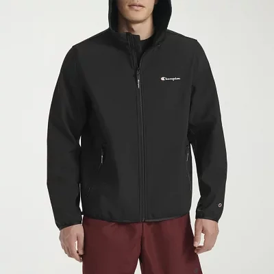 Champion Mens Water Resistant Wind Hooded Midweight Softshell Jacket
