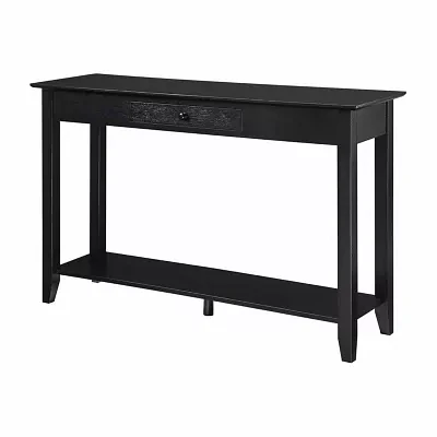 American Heritage 1 Drawer Console Table with Shelf