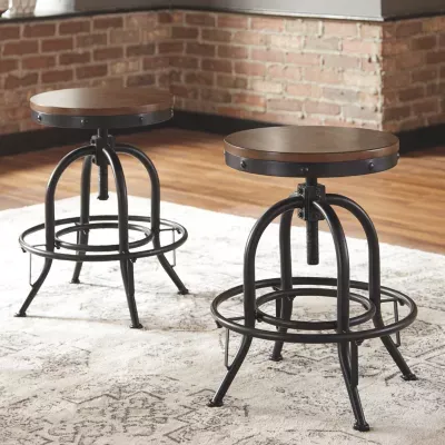 Signature Design by Ashley® Valebeck Counter Height Bar Stool-Set of 2