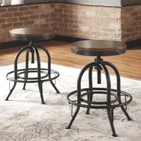 Signature Design by Ashley® Valebeck Counter Height Bar Stool-Set of 2