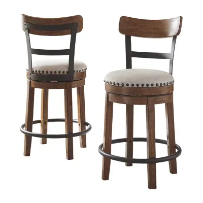 Signature Design by Ashley® Valebeck Counter Height Swivel Bar Stool