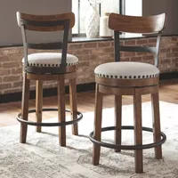 Signature Design by Ashley® Valebeck Counter Height Swivel Bar Stool