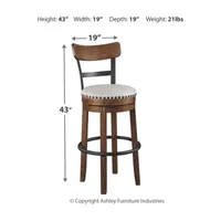 Signature Design by Ashley® Valebeck Bar Height  Swivel Bar Stool