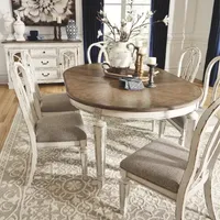 Signature Design by Ashley® Realyn Oval Wood-Top Dining Table