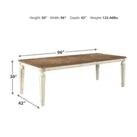 Signature Design by Ashley® Realyn Rectangular Wood-Top Dining Table