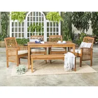 Willard Collection 6-pc. Weather Resistant Rectangular Dining Set