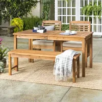 Willard Collection 4-pc. Patio Dining Set Weather Resistant