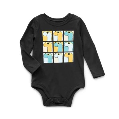 Okie Dokie Baby Boys Crew Neck Long Sleeve Bodysuit