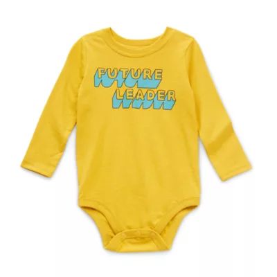 Okie Dokie Baby Boys Crew Neck Long Sleeve Bodysuit