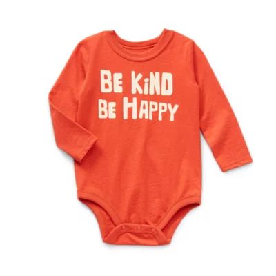 Okie Dokie Baby Boys Crew Neck Long Sleeve Bodysuit