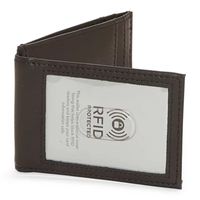 J. Ferrar Mens Magnetic RFID Blocking Bifold Wallet