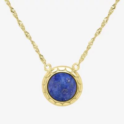 Sparkle Allure 14K Gold Over Brass 18 Inch Singapore Round Pendant Necklace