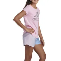 adidas Pull-On Big Girls Mid Rise Running Short