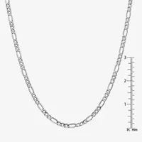 14K Gold Inch Semisolid Figaro Chain Necklace