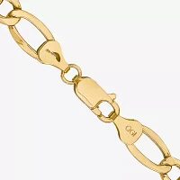 14K Gold 18 Inch Semisolid Figaro Chain Necklace