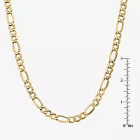 14K Gold 18 Inch Semisolid Figaro Chain Necklace