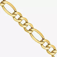 14K Gold 18 Inch Semisolid Figaro Chain Necklace