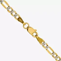 Made in Italy 14K Gold Inch Semisolid Figaro Chain Necklace