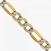 Made in Italy 14K Gold Inch Semisolid Figaro Chain Necklace