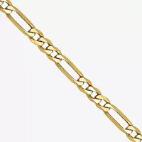 10K Gold Inch Solid Figaro Chain Necklace