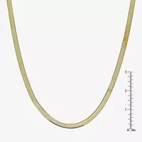 Solid Herringbone Chain Necklace