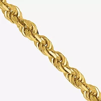 14K Gold Inch Solid Rope Chain Necklace