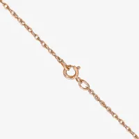 14K Rose Gold Solid Rope Chain Necklace