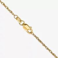 18K Gold Solid Rope Chain Necklace