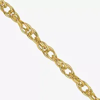 18K Gold Solid Rope Chain Necklace