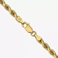 10K Gold Solid Rope Chain Necklace