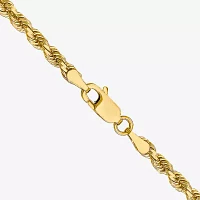 10K Gold Solid Rope Chain Necklace