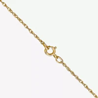 14K Gold Solid Rope Chain Necklace