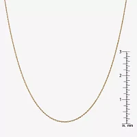 14K Gold Solid Rope Chain Necklace