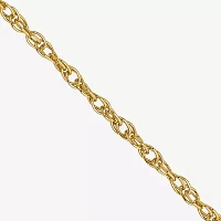 14K Gold Solid Rope Chain Necklace