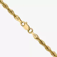 14K Gold Semisolid Rope Chain Necklace