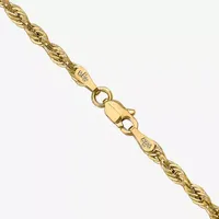 14K Gold Inch Semisolid Rope Chain Necklace