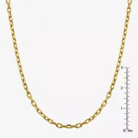 14K Gold Inch Semisolid Cable Chain Necklace