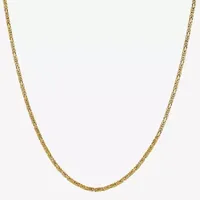 14K Gold Inch Solid Byzantine Chain Necklace