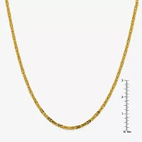 14K Gold 20 Inch Solid Byzantine Chain Necklace