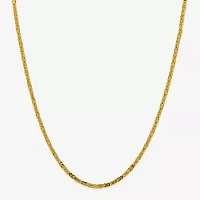 14K Gold 20 Inch Solid Byzantine Chain Necklace
