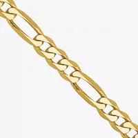 14K Gold Inch Solid Figaro Chain Necklace