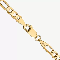 14K Gold Inch Solid Figaro Chain Necklace